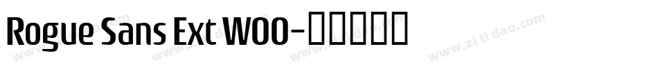 Rogue Sans Ext W00字体转换